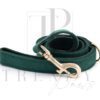 Green velvet dog leashes
