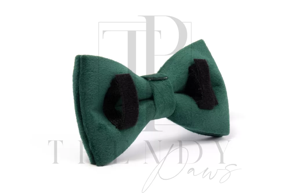 green velvet dogs bow ties