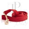 Red velvet dog leashes