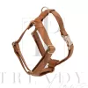 Caramel velvet soft dog harnesses harness