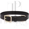 black Pu leather dogs collar
